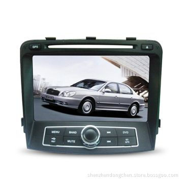 8-inch GPS Car DVD Player for Hyundai Sonata, GPS/Dual Zone/Bluetooth/TV/Steering Wheel Control